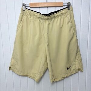 Nike‎ Men's Cream Athletic Shorts Size M